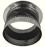 Оцинкована гнучка вставка  із фланцем Ø110, фото 2