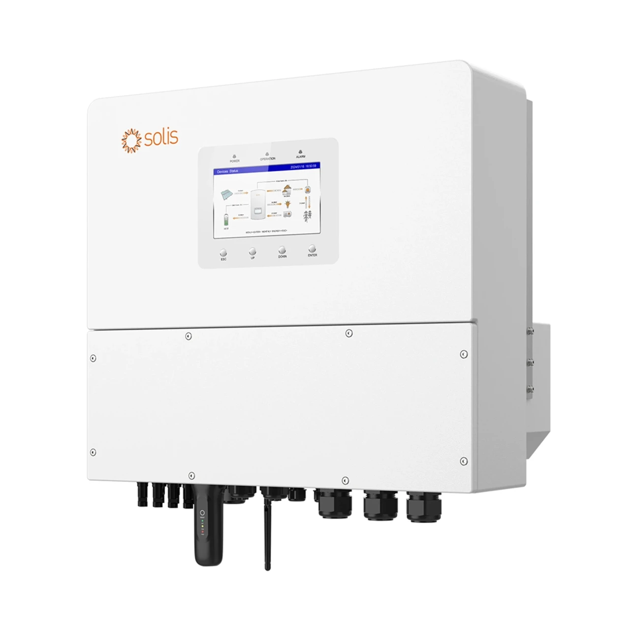 Гібридний інвертор Solis S6-EH3P20K-H 20KW HV-battery 4 MPPT Wi-Fi 380V Трифазний
