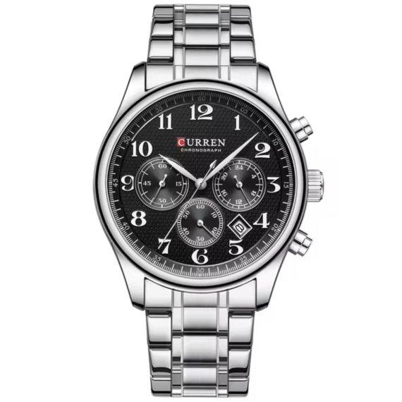 Чоловічий наручний годинник Curren Partner (Сріблястий), фото 1