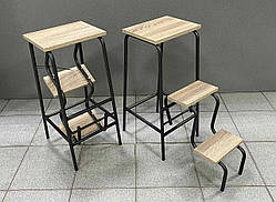 Побутова драбина-стілець (колір - трюфель)