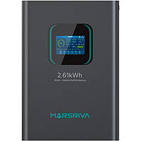 Акумуляторна батарея Marsriva LiFePO4 battery, 25.6V/102Ah, 2.61KWH (MR-LFP24-100-WMD)