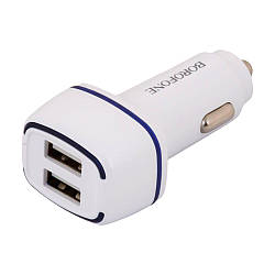 Автомобільний Зарядний Пристрій Borofone BZ14 Lightning 2USB