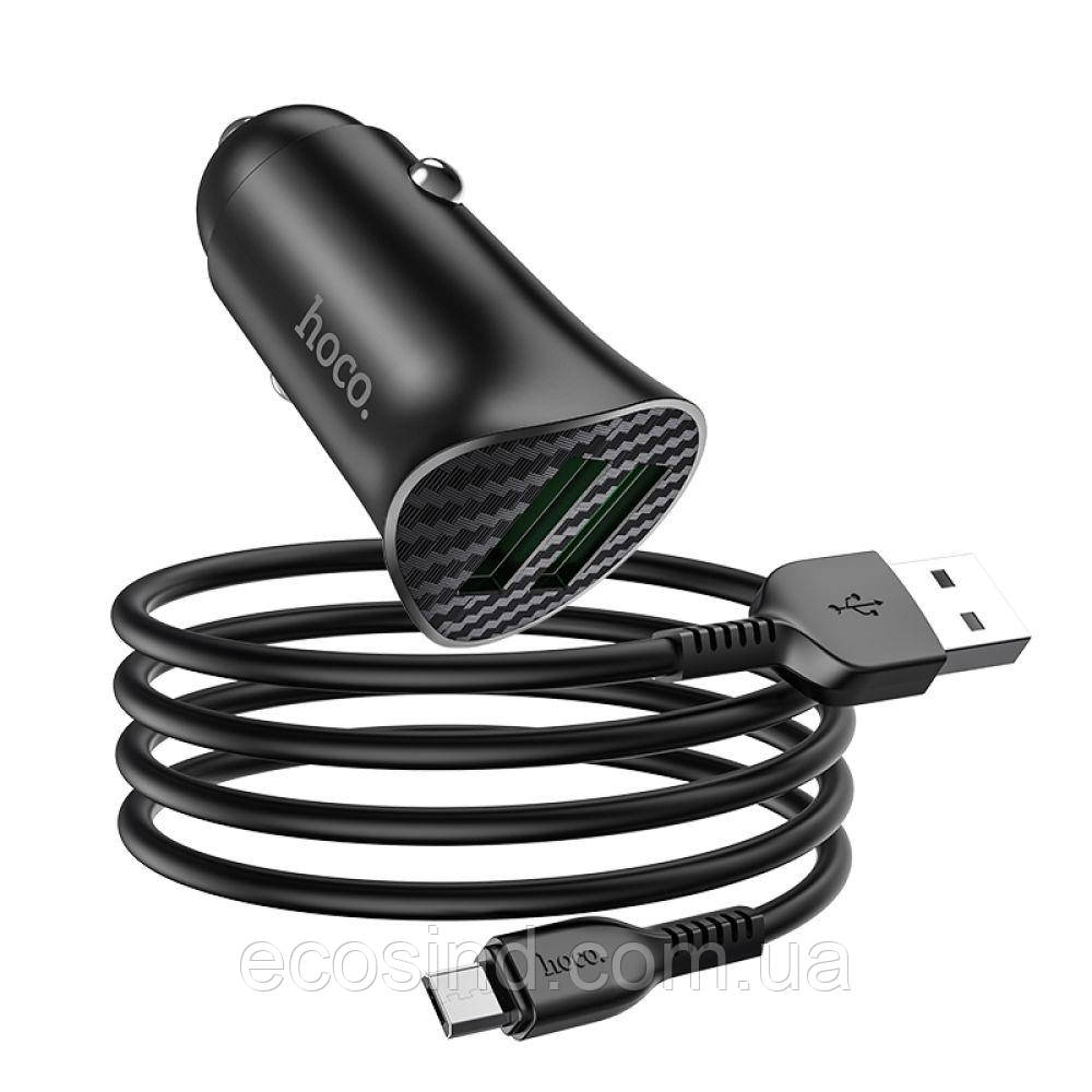 Автомобільний Зарядний Пристрій Hoco Z39 Micro 2USB
