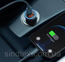 Автомобільний Зарядний Пристрій Baseus 60W 2USB, фото 4