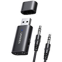 Приймач/транслятор UGREEN USB 2.0 to 3.5mm Bluetooth Adapter with Audio Cable CM523 (60300)