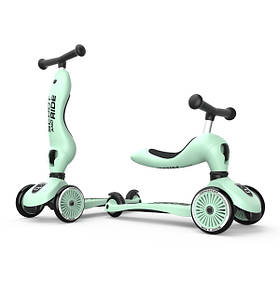 Самокат триколісний з сидінням Scoot and Ride Highwaykick 1, Kiwi