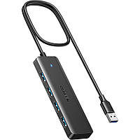 Хаб USB 3.0 -> 4хUSB 3.0 Hub 1.0 м кабель Space Gray CM219 Ugreen (35574)