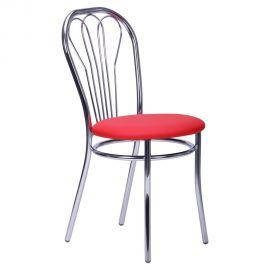 Стілець на металевому каркасі Велес  хром