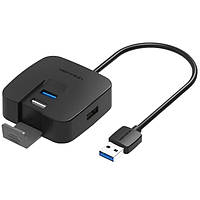 Хаб USB 3.0 -> 4xUSB 0.15м чорний Vention (CHABB)