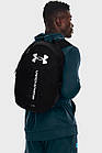Рюкзак Under Armour Hustle Lite Backpack чорний водонепроникний 24 л 1364180-002, фото 3