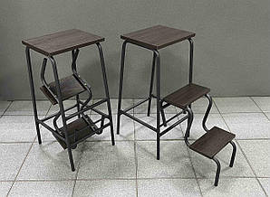 Побутова драбина-стілець (колір - венге)