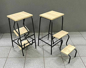 Побутова драбина-стілець (колір - сонома)