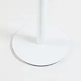 Стіл для кафе високий Soul light bar d-60 білий метал / білий ДСП (текстура), фото 6