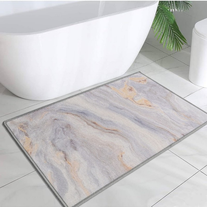 Килимок у ванну кімнату MAC Carpet Print 212В 100х150 см Сірий