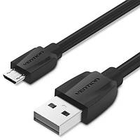 Кабель USB 2.0 A-Micro USB B 3,0 м Black Vention (VAS-A40-B300)