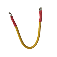 Перемичка для з’єднання АКБ 16мм² (6AWG) 30см — мідна ПВ-3 з клемами під болт М8, мідно-луджена