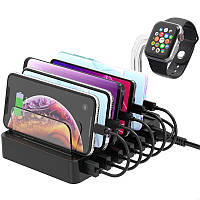 Зарядний пристрій 6xUSB 68W Charing Station (6хUSB-A) Choetech (Q3008-EU-BK)