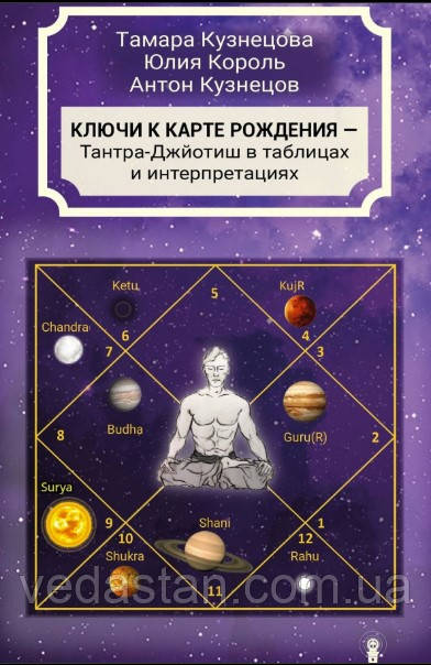 Книга Ключі до карти народження - Тантра-Джайотиш у таблицях та інтерпретаціях, Кузнєцови Тамара Антон, Юлія Король
