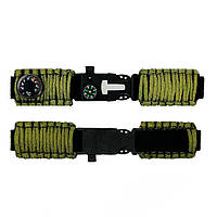 Ремінець паракордовий багатофункційний Army Green