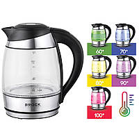 Електрочайник BROCK WK 2106 LL 1850-2200Вт/ 1.8л/ скло (WK 2106 LL)