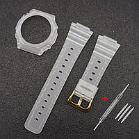 Ремешок + безель (рант) для Casio G-Shock GA-2100 Transl GD