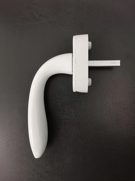 Ручка віконна алюмінієва 8 п.  ADA (біла, коричнева)