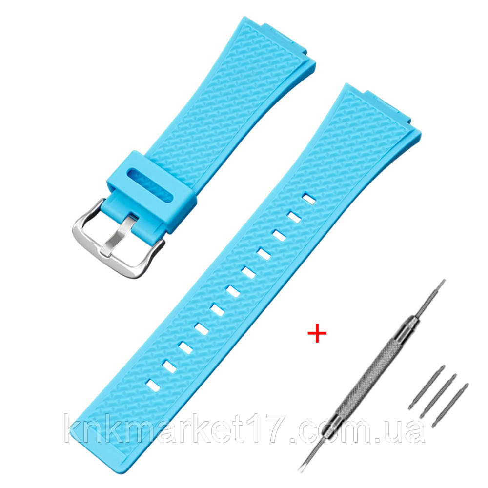 Ремінець для Casio G-Shock GA-100/110 Light Blue SI, фото 1
