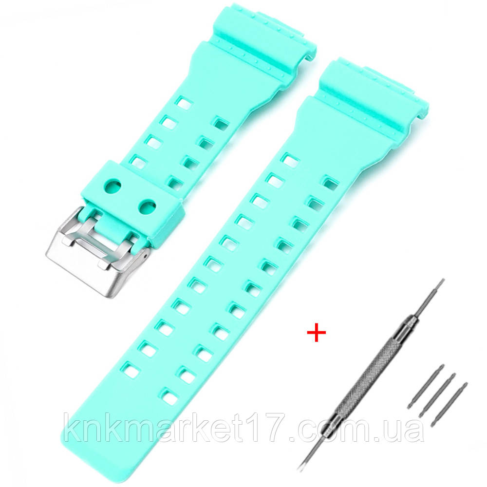 Ремінець для Casio G-Shock GA-100/110 Light Green SI, фото 1