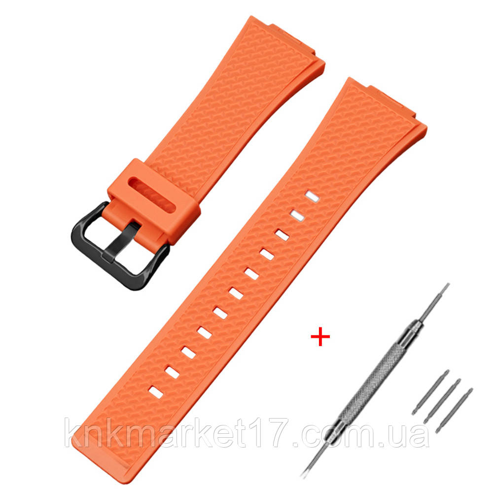 Ремінець для Casio G-Shock GA-100/110 Orange BK, фото 1