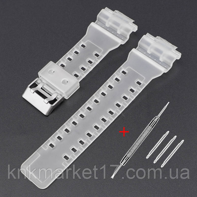 Ремінець для Casio G-Shock GA-100/110 Transp SI, фото 1