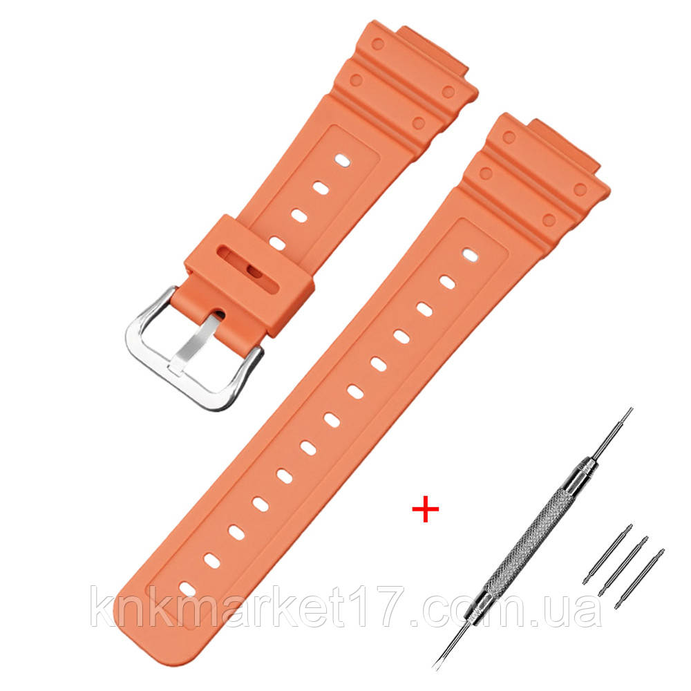 Ремінець для Casio G-Shock GA-2100/2110 Orange SI, фото 1