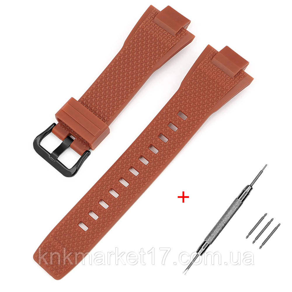 Ремінець для Casio G-Shock GST-B400 Light Brown BK, фото 1