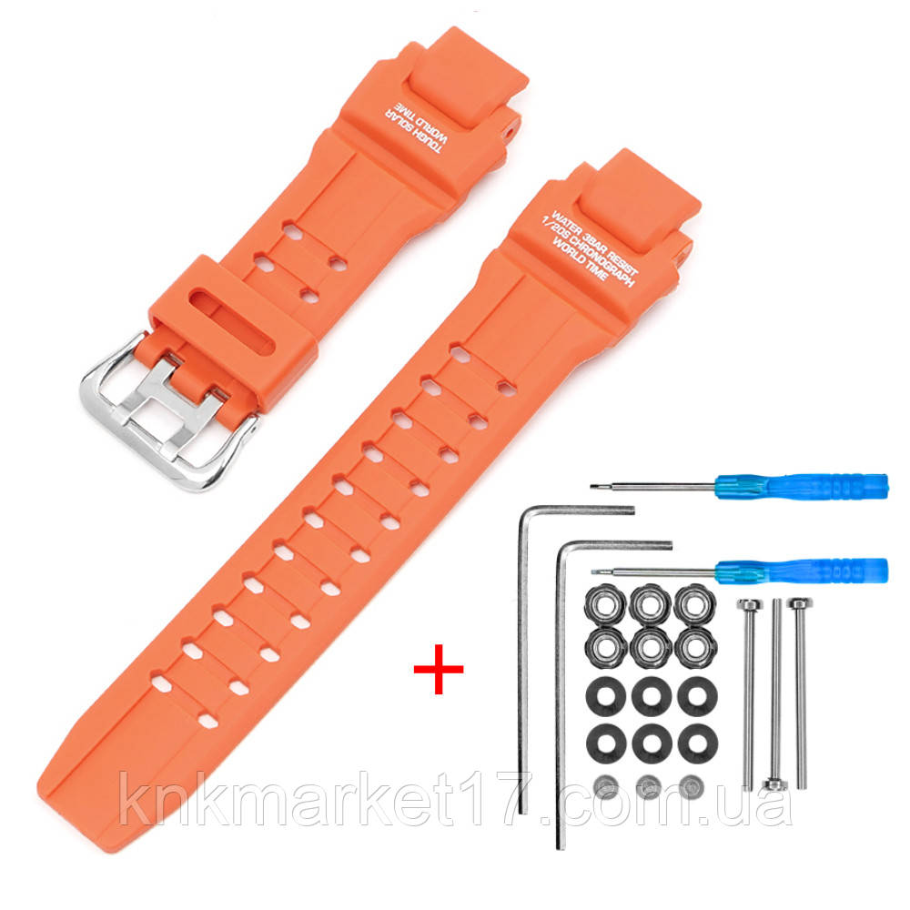 Ремінець для Casio G-Shock GA-1000 Orange SI, фото 1