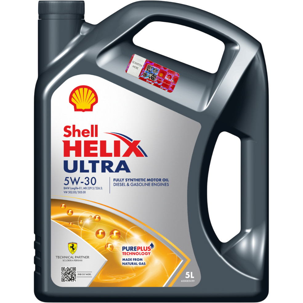 Моторна олива Shell Helix Ultra 5W-30, 5 л, фото 1