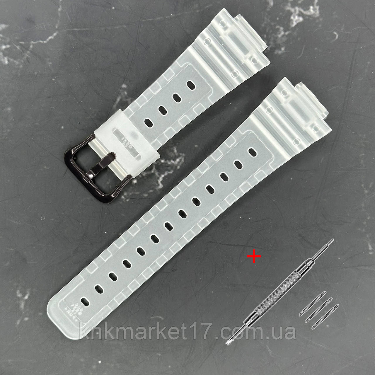 Ремінець для Casio G-Shock DW-5600 B Transl BK, фото 1