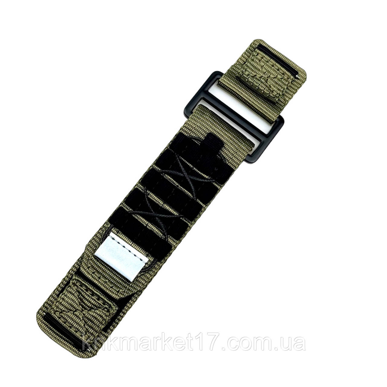 Ремінець для годинника Nylon Pro Army Green 20 мм, фото 1