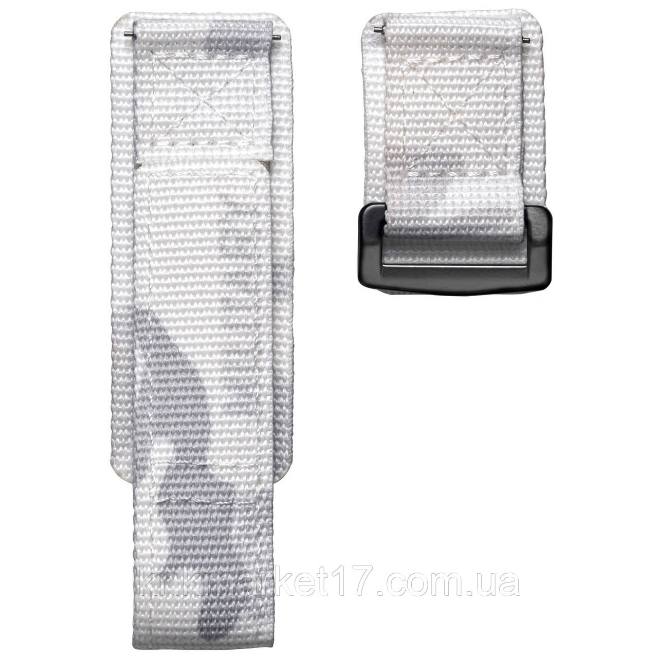 Ремінець для годинника Hemsut HS131 Military nylon Velcro Camo White 22 mm, фото 1