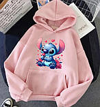 Жіноче яскраве худі з принтом Стіча, фото 3