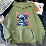 Жіноче яскраве худі з принтом Стіча, фото 4