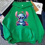 Жіноче яскраве худі з принтом Стіча, фото 10