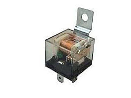 Реле 5-контактне з кронштейном 12 В 80 А з індикатором прозоре