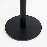 Стіл для кафе високий Soul light bar d-60 чорний метал / білий ДСП (текстура), фото 4