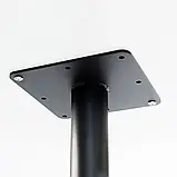 Стіл для кафе високий Soul light bar d-60 чорний метал / білий ДСП (текстура), фото 5