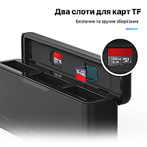 Зарядний пристрій DJI Osmo Action 3/4/5 Pro для 3-х акумуляторів Telesin S0-BCG-02-TDJ, фото 4