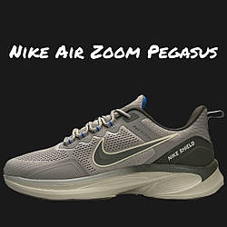 Чоловічі текстильні кросівки Nike Air Zoom Pegasus Beige Khaki, кеди Найк текстиль нейлон 41