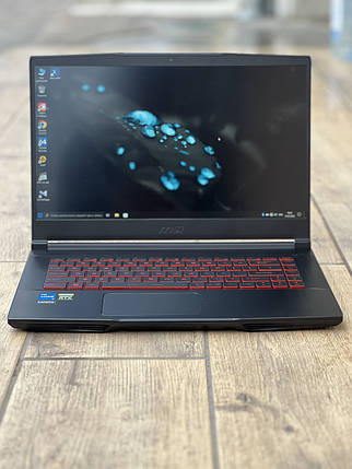 Ігровий ноутбук Msi GF63 - 15.6" FHD IPS 144Hz|intel core i5 11400H|RAM 16GB|SSD 256GB + 1TB HDD| RTX 3050, фото 1