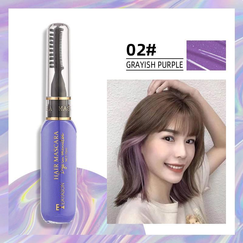 Кольорова фарба-туш для волосся Teayason №02 (Gravish Purple), фото 1