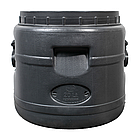 Бочка 20 л пластикова  технічна чорна бідон  широка горловина бочка для води