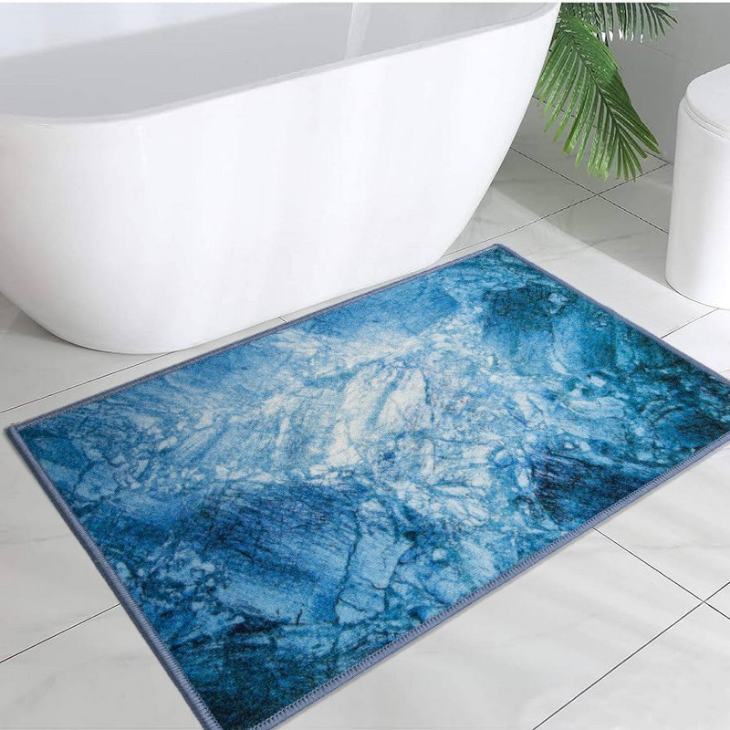 Килимок у ванну кімнату MAC Carpet Print 206В 80х120 см Синій