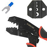 Кліщі-кримпер для роз'ємів + 5 комплектів змінних матриць + викрутка + кейс MAR-POL M49533, фото 6